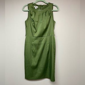 Dress Barn Olive Green Sleeveless Dress size 12